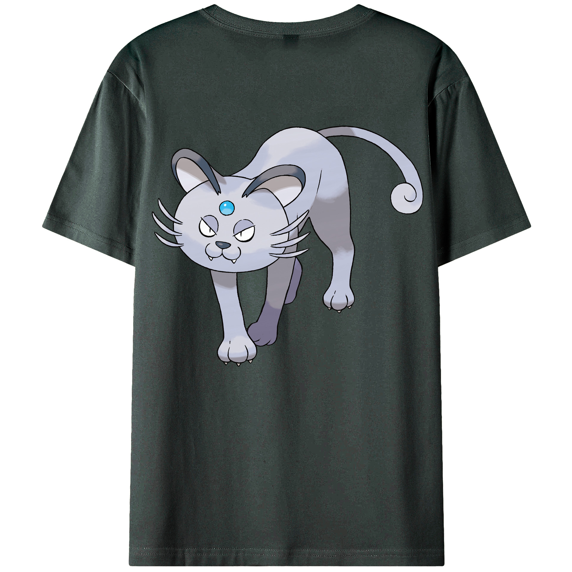 （画像用） ポケットモンスター Pokémon 綿100％ メンズ半袖Tシャツ（バックプリント） 通気性